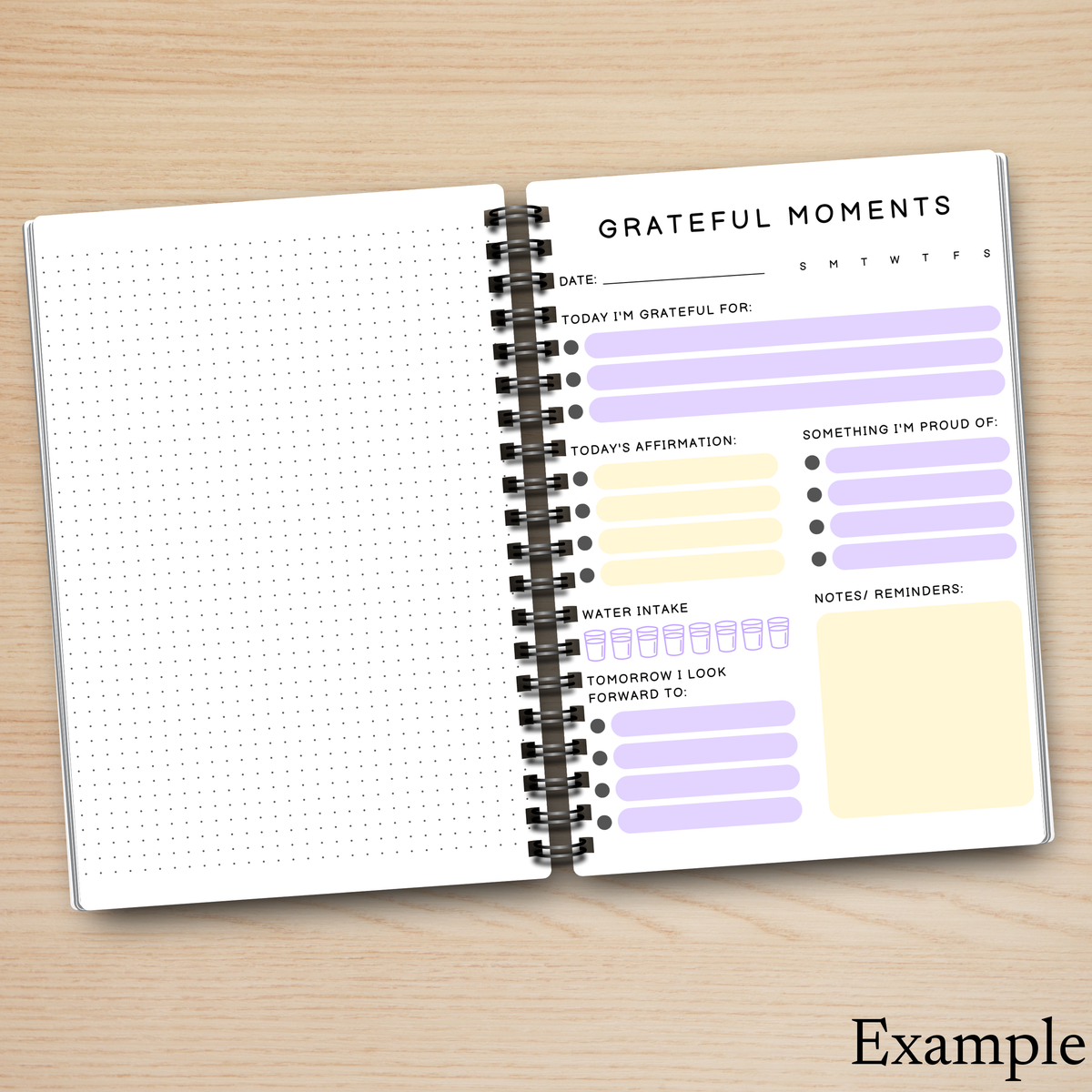 Grateful Moments Journal – Lilac Spiral Notebook
