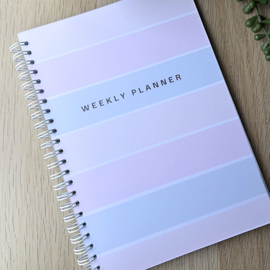 Weekly A5 Planner Notebook – Pastel
